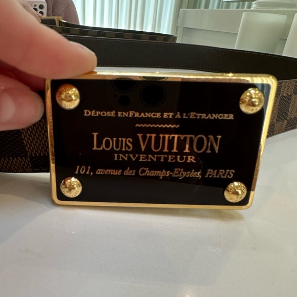 Louis Vuitton Daniel Ebene Inventeur Reversible Belt - Picture 4 of 4